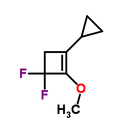 Cyclobutene, 1-cyclopropyl-3,3-difluoro-2-methoxy- (9CI) structure