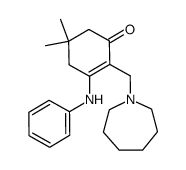 3-Anilino-2-hexamethyleniminomethyl-5,5-dimethyl-2-cyclohexen-1-on结构式