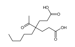 4-acetyl-4-pentylheptanedioic acid Structure