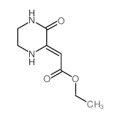 ETHYL 2-(3-OXO-2-PIPERAZINYLIDENE)ACETATE结构式