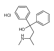 3-(methylamino)-1,1-diphenylbutan-1-ol,hydrochloride Structure