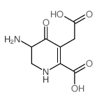 3-Pyridineacetic acid,5-amino-2-carboxy-1,4,5,6-tetrahydro-4-oxo-, (-)-结构式