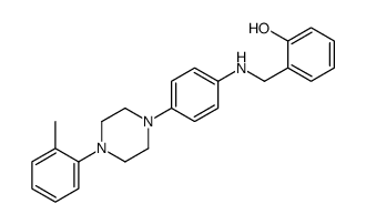 2-[[4-[4-(2-methylphenyl)piperazin-1-yl]anilino]methyl]phenol Structure