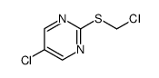 2-chloromethylthio-5-chloropyrimidine Structure