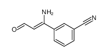 (Z)-3-(1-amino-3-oxoprop-1-en-1-yl)benzonitrile结构式
