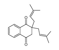 2,2-di-(3-methyl-but-2-enyl)-2,3-dihydro-1,4-naphthoquinone结构式