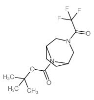 tert-Butyl 3-(2,2,2-trifluoroacetyl)-3,8-diazabicyclo[3.2.1]octane-8-carboxylate结构式