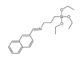 1-naphthalen-2-yl-N-(3-triethoxysilylpropyl)methanimine Structure