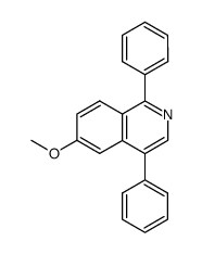 6-methoxy-1,4-diphenylisoquinoline结构式