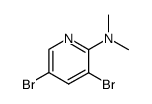 3,5-dibromo-N,N-dimethylpyridin-2-amine结构式