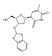 3'-O-(1,3-benzodithiol-2-yl)thymidine Structure
