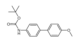tert-butyl 4'-methoxy-4-biphenylcarbamate Structure