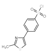 4-(2-甲基-1,3-噻唑-4-基)苯磺酰氯结构式