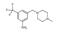 3-((4-methylpiperazin-1-yl)methyl)-5-(trifluoromethyl)aniline structure