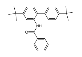 N-(4,4'-di-tert-butyl-[1,1'-biphenyl]-2-yl)benzamide Structure