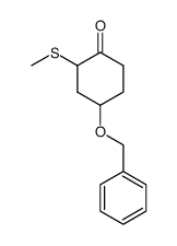 4-(benzyloxy)-2-(methylthio)cyclohexanone结构式