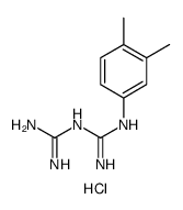 Imidodicarbonimidic diamide, N-(3,4-dimethylphenyl)-, hydrochloride Structure