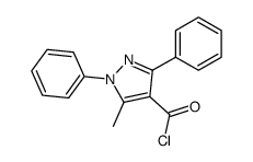 1,3-diphenyl-5-methylpyrazole-4-carboxylic chloride结构式