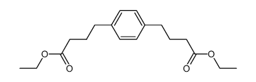 diethyl 4,4'-(1,4-phenylene)dibutyrate Structure
