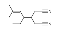 3-(1-ethyl-3-methyl-2-butenyl)pentanedinitrile Structure