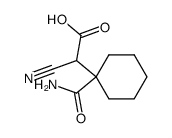 (1-carbamoyl-cyclohexyl)-cyano-acetic acid结构式
