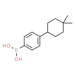 4-(4,4-Dimethylcyclohexyl)phenylboronic acid结构式