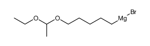 (5-(1-ethoxyethoxy)pentyl)magnesium bromide Structure