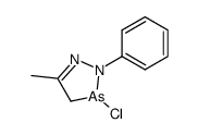 3-chloro-5-methyl-2-phenyl-3,4-dihydro-2H-1,2,3-diazarsole结构式
