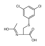 (2R)-2-acetamido-3-(3,5-dichlorophenyl)sulfanylpropanoic acid结构式