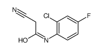 N-(2-Chloro-4-fluorophenyl)-2-cyanoacetamide Structure