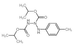 propan-2-yl N-[(4-methylphenyl)amino]-N-(propan-2-yloxycarbonylamino)carbamate structure