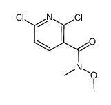 2,6-dichloro-n-methoxy-n-methylpyridine-3-carboxamide Structure