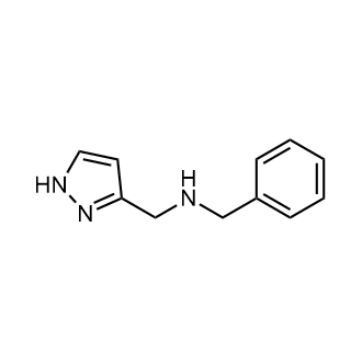 N-((1H-吡唑啉-3-基)甲基)-1-苯基甲胺结构式