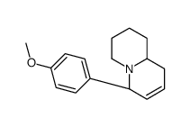 (6R,9aR)-6-(4-methoxyphenyl)-2,3,4,6,9,9a-hexahydro-1H-quinolizine结构式