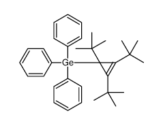 triphenyl-(1,2,3-tritert-butylcycloprop-2-en-1-yl)germane结构式