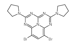 7,9-dibromo-2,5-bis(1-pyrrolidino)-1,3,4,6,9b-pentaazaphenalene Structure