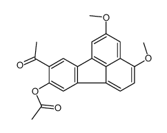 (9-acetyl-2,4-dimethoxyfluoranthen-8-yl) acetate结构式