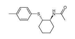 N-((1S,2S)-2-p-Tolylsulfanyl-cyclohexyl)-acetamide结构式