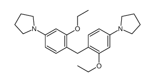 1-[3-ethoxy-4-[(2-ethoxy-4-pyrrolidin-1-ylphenyl)methyl]phenyl]pyrrolidine结构式