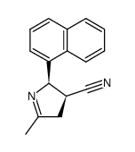 (2R,3S)-5-Methyl-2-naphthalen-1-yl-3,4-dihydro-2H-pyrrole-3-carbonitrile结构式