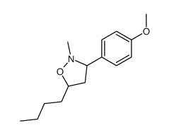 5-butyl-3-(4-methoxyphenyl)-2-methyl-1,2-oxazolidine Structure