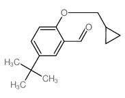 5-(tert-Butyl)-2-(cyclopropylmethoxy)benzaldehyde Structure