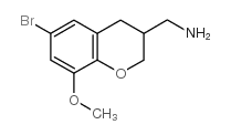 (6-溴-8-甲氧基色满-3-基)-甲基胺结构式