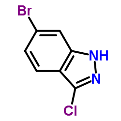 6-溴-3-氯吲唑结构式