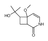 7-(2-hydroxypropan-2-yl)-6-methoxy-3-azabicyclo[4.2.0]oct-4-en-2-one结构式