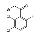 2,3-DICHLORO-6-FLUOROPHENACYL BROMIDE Structure