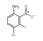 4-溴-3-氟-2-硝基苯胺结构式