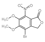 4-bromo-5,6-dimethoxy-7-nitro-3H-isobenzofuran-1-one picture