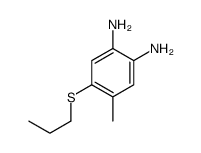 4-methyl-5-propylsulfanylbenzene-1,2-diamine结构式