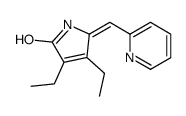3,4-diethyl-5-(pyridin-2-ylmethylidene)pyrrol-2-one结构式